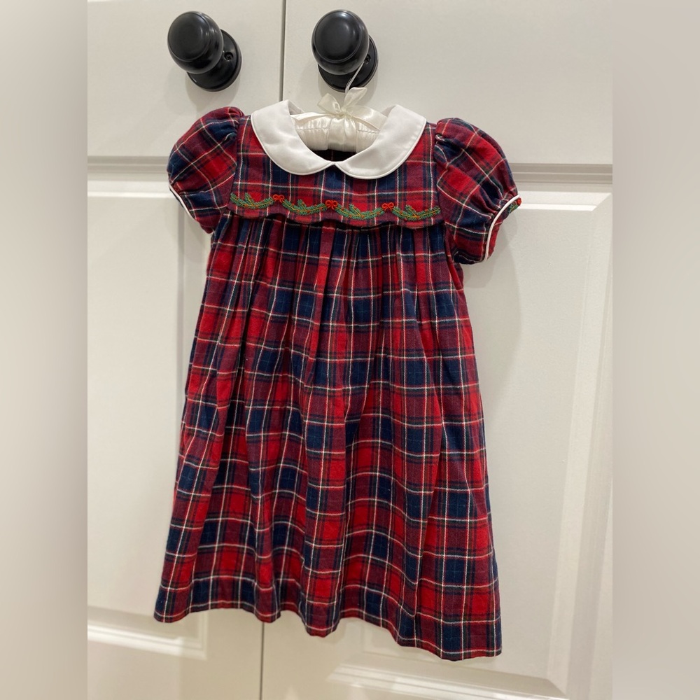 Red Plaid Toddler Dress